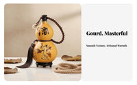 Chinese Hulu Gourd Bottle Multi-Functional Chinese Beverage Gourd Traditional Hu Lu Bottle Handmade Traditional Decorative