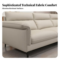 clean-lined Settee Italian design Sofa abrasionResistant Couch for Apartment Dwellers, Pet Owners, Living Room, Lounge Area