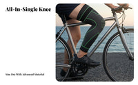 Long Knee Brace Breathable Material Long Knee Support Brace Thigh Calf Support Sleeve Non-Slip Design Knitted Compression Sleeve