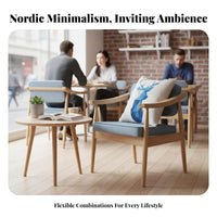 Upholstered Booth and Table Set Nordic Design Cafe Furniture Vintage Design Deep Cushia Singled Seat for Interior Designers