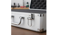 Multi-Purpose Aluminum Carrying Case Lockable Latches Aluminum Briefcase Portable for Professionals, Technicians, Travel, Job Site