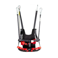 High-Strength Straps Aerial Glide Seat Harness Aluminum Buckle Aerial Glide Safety Seat Easy to Put on for Amusement Park