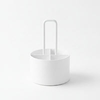 Countertop Utensil Organizer with Handle Easy to Clean Chopstick Container with Divider Long-Lasting Utensil Holder with Compartments Multi-Purpose for Dining Table