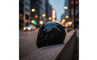 Sporty Full Face | Glossy with Visor, for Commuting