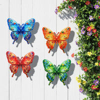 Lepidopteran Wall Decoration Painted Finish Metal Lepidopteran Wall Decor Easy
