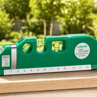 Multi-Function Laser Level with Tape Measure Handheld Laser Level Ruler Imperial Metric for Picture Hanging, Shelf Installation