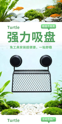 乌龟缸晒台巴西龟爬宠晒背造景装饰躲避乌龟箱爬坡浮岛跨境代发XJ