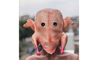 Textured Cooked Chicken Mask Funny Latex Mask with Hood Realistic Long-Lasting for Adults, Pranksters, Halloween