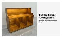 Wooden Bread Display Cabinet Bakery Island Display Counter Japanese Design Pastry Cabinet for Cafe Owners, Shopkeepers, Bakeries, Cafes, Dessert Shops