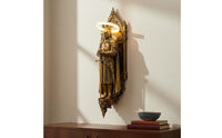 Knight Wall Lamp Ornamental Resin Knight Sconce Vintage