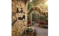 Rustic Door Bell Antique Design Door Chime Welcome Sign for Entryway, Porch