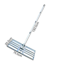 Lawn Leveling Rake Foldable Soil Leveling Rake Adjustable Handle for Gardeners