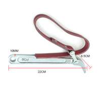 Heavy-Duty Belt Oil Filter Wrench Forged Oil Filter Wrench Carbon Steel Adjustable for Mechanics