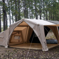 Inflatable Camping Tent Waterproof 2-Room Inflatable Tent Windproof for Families, Groups