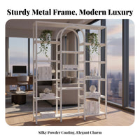 Cosmetic Display Rack Multifunctional Freestanding Display Rack Versatile Design Multi-Tier Retail Stand for Retailers, Boutique, Supermarket, Bedroom