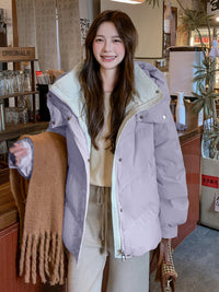 超好看短款羽绒服女款冬季2025新款今年流行爆款棉服加厚保暖外套