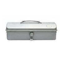 Metal Tool Box Large Capacity Portable Tool Case Foldable Handle for Job Site