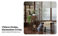 Flower Pot Holder Chinese design Design Display Rack Floor-Standing Stable frame for Indoor Gardeners, Homeowners, Balcony