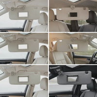 Grey Car Visor Replacement OEM-Style Sun Visor with Mirror OE Standard Auto Parts Easy Installation for Commuters