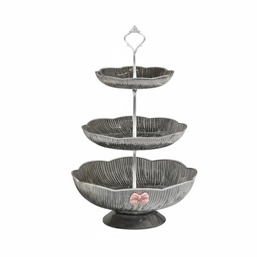 Decorative Candy Dish Drainage Design Petal Shaped Serving Bowl Easy to Clean