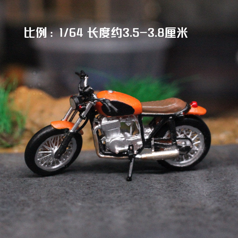 1:64摩托车模型迷你仿真机车模型摆件男孩玩具礼物沙盘场景手办