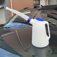 蓝盖刻度机油壶塑料机油壶加油壶注油器车船用注油壶4S店机油壶