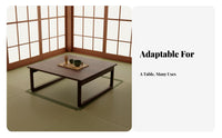 Foldable Lap Tray Japanese and Aesthetics Low Table Space-Saving Design Adaptable for Adults, Kids, Bay Bay, Small Areas