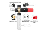 Double Connector Foam Dispenser 5 Nozzles Mini Foam Dispenser Detachable Bottle Pressure Washer Soap for Car Wash