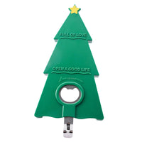 Christmas Tree Bottle Opener Green Color Kitchen Gadget Non Slip Grip Multifunctional for Bartenders, Picnic, Picnics, Barbecues