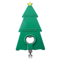 Christmas Tree Bottle Opener Green Color Kitchen Gadget Non Slip Grip Multifunctional for Bartenders, Picnic, Picnics, Barbecues