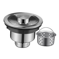 Sink Drain Strainer Anti-Clogging Food Catcher Prevents Clogs Deep Basket Design for Homeowners, Landlords