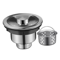 Sink Drain Strainer Anti-Clogging Food Catcher Prevents Clogs Deep Basket Design for Homeowners, Landlords