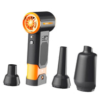 Handheld Fan Lightweight Cordless Air Duster Digital Screen Powerful Motor for PC Users, Car Owners, Inflating Objects, Travel
