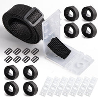 Solar Pool Cover Reel Accessory Set for Above-Ground Pools, 18 or 24 Pieces