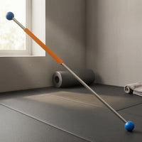 Golf Swing Training Stick Orange Grip Golf Practice Stick Weighted Swing Coach Club-Like