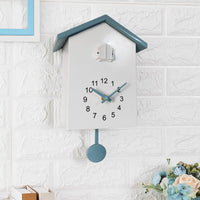 Cuckoo Wall Clock Nordic Style Modern Cuckoo Clock Hourly Chime Home Decor for Living Room, Bedroom, Office