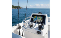 Yacht Steering Wheel Rustproof Stainless Steel Steering Wheel Long-Lasting Sturdy Construction for Boating