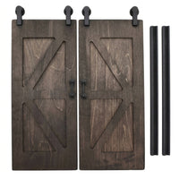 Dollhouse Sliding Barn Door Wooden Miniature Barn Door Realistic for Room Model