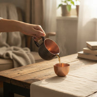 Vintage Tea Cup with Handle Heavy Gauge Iced Tea Mug Long-Lasting Drinkware Comfortable for Home