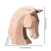 Horse Head Ornament Geometric Horse Head Sculpture Contemporary Decor for Entryway, Bedroom, Living Room