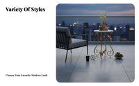 Round Tiered End Table Versatile Tiered Circular Stand Easy to Assemble