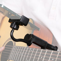 Guitar Phone Holder for Electric, Bass, Classical and Folk Guitars, Black, 40-41 Inch