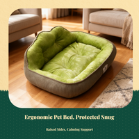 Dog Bed, Waterproof, Calming, snug Pet Sofa, Removable Cover, Non-Slip, Suitable for Large and Small Dogs and felines
