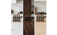 Coffee Bean Storage Rack Single Dose Display Stand, with Funnel Freshness Organizer for Baristas