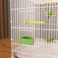 Cockatiel Cage for Budgie Cage Lovebird Cage Finch Cage, Foldable Iron Wire Indoor Bird Habitat with Pull-Out Tray and Reinforced Buckle Design