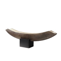 Tabletop Sculpture Textured Resin Sculpture with Base Abstract for Office Shelf