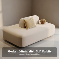 Double-Sided Archedd Settee Creative Design Upholstered Reception Bench Modern Visual themeEfficient for Business Owners