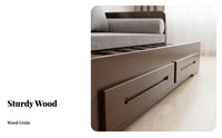 Multi-Functional Extendable Daybed with Storage Space-Saving Design Sofa Bed Easy Conversion Convertible Couch Long-Lasting Construction for Apartment Dwellers, Students, Small Homeowners, Living Room, Bedroom, Office