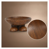 Feet Shaped Bowl Wood-Grain Bowl with Feet Shape Sculptural for Entryway, Living Room, Desk