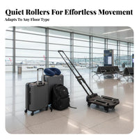 Foldable Platform Trolley Lightweight Foldable Push Trolley Compact Storage